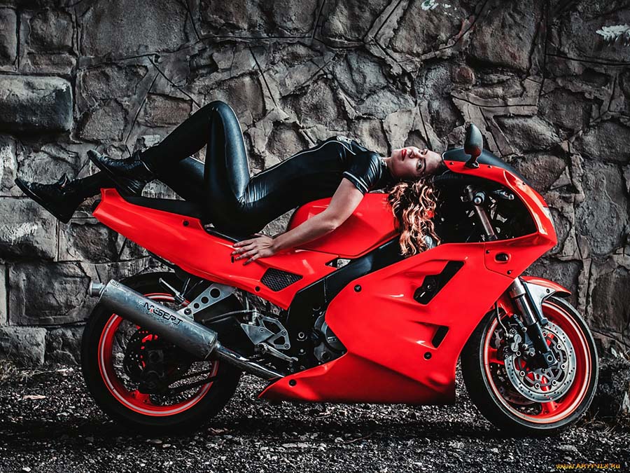 Beautiful girl Beautiful girls and motorcycles in Yangon