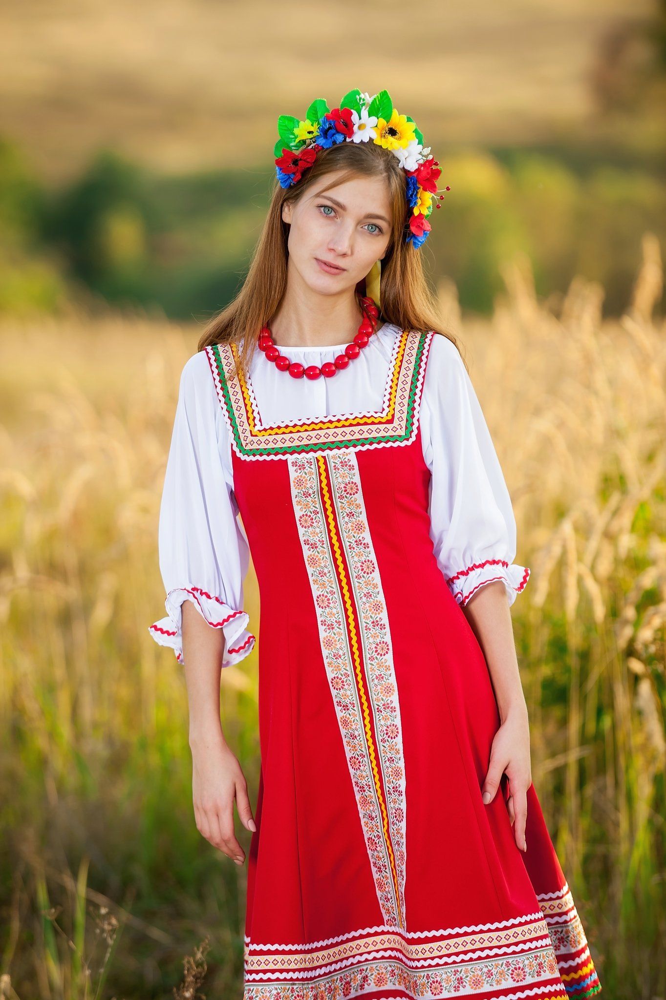 Women in Slavic costumes in Yangon — step in, relax, and chat live